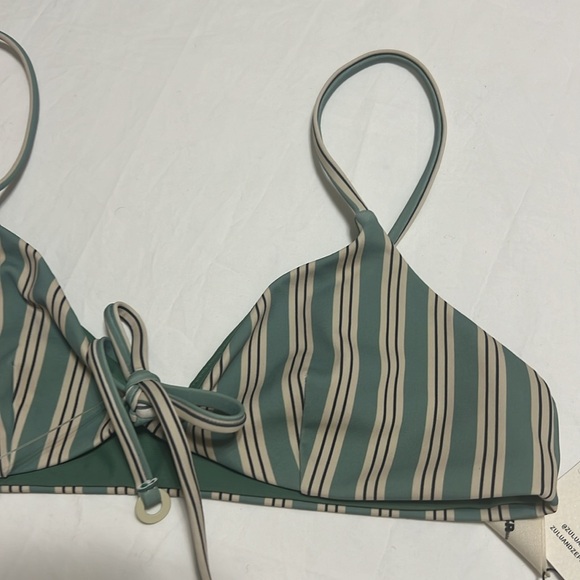 NEW Zulu & Zephyr Swim Myrtle Pinstripe Tie Top size 4 - Picture 6 of 12